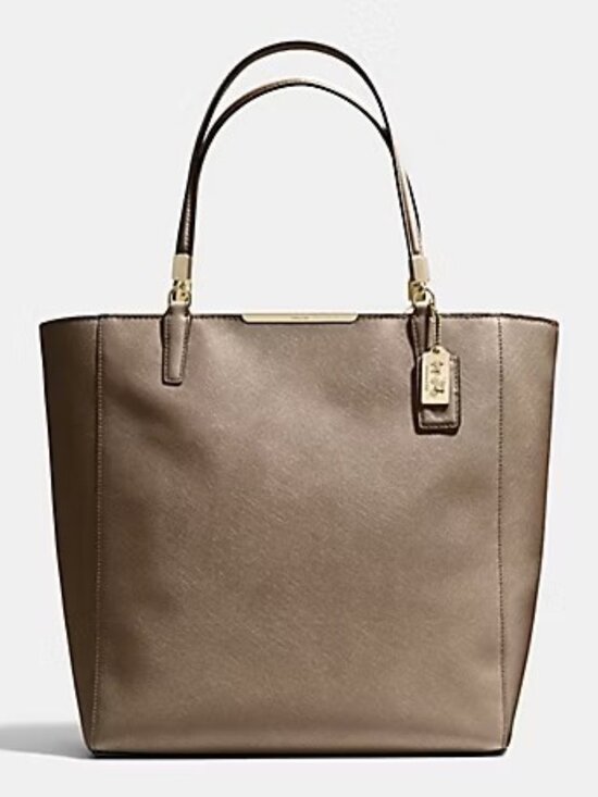 Coach Handbags - Euc Coach Madison Brown/Bronze Metallic Tote Bag Xl